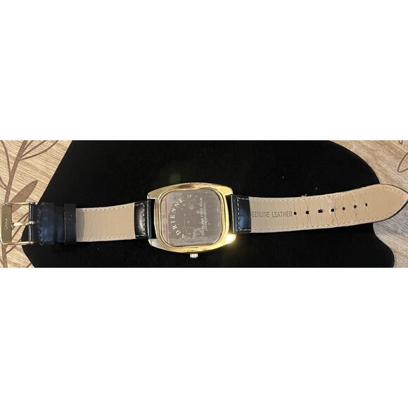 Adrienne Vittadini Womens Rhinestone Calf Hair Cheetah Print Leather Wrist Watch - Picture 8 of 11